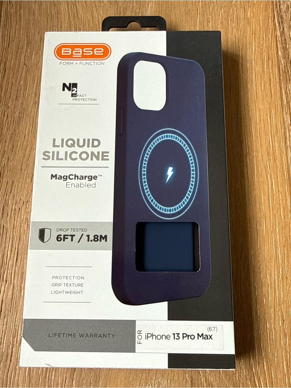 New Base Liquid Silicone MagCharge Case for iPhone 13 Pro Max - Deep Blue